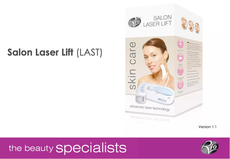 Página 1 del manual Manual de usuario Rio LAST