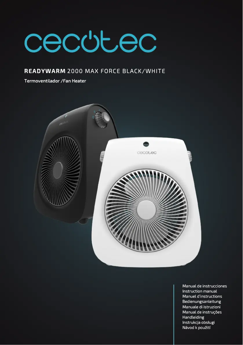 Imagen de la primera página del manual del dispositivo ReadyWarm 2000 Max Force