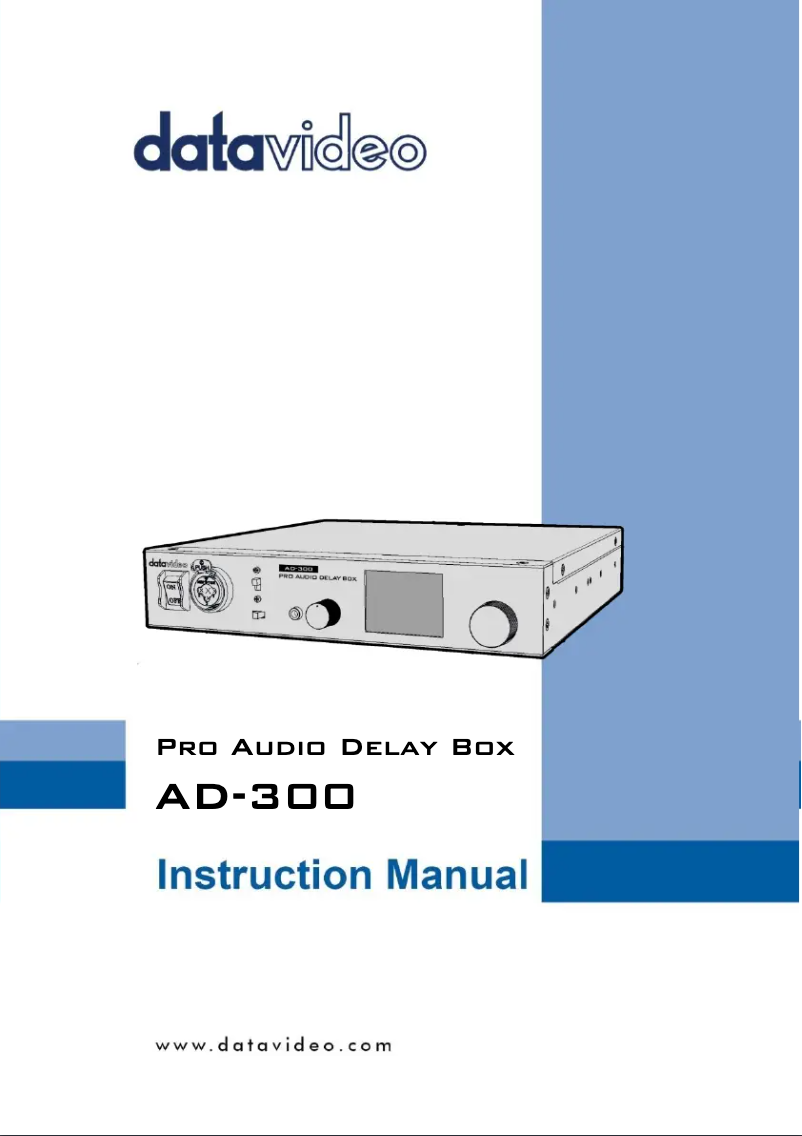 Imagen de la primera página del manual del dispositivo AD-300