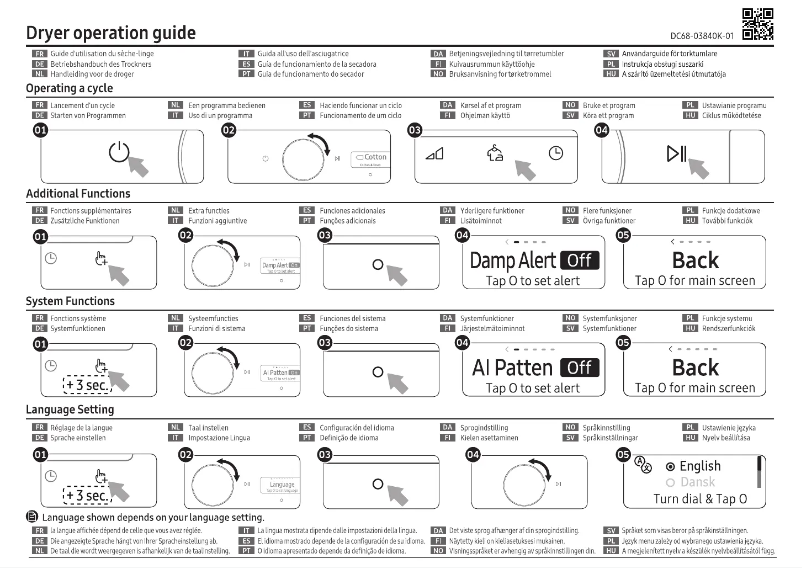 Imagen de la primera página del manual del dispositivo DV80T7220BX