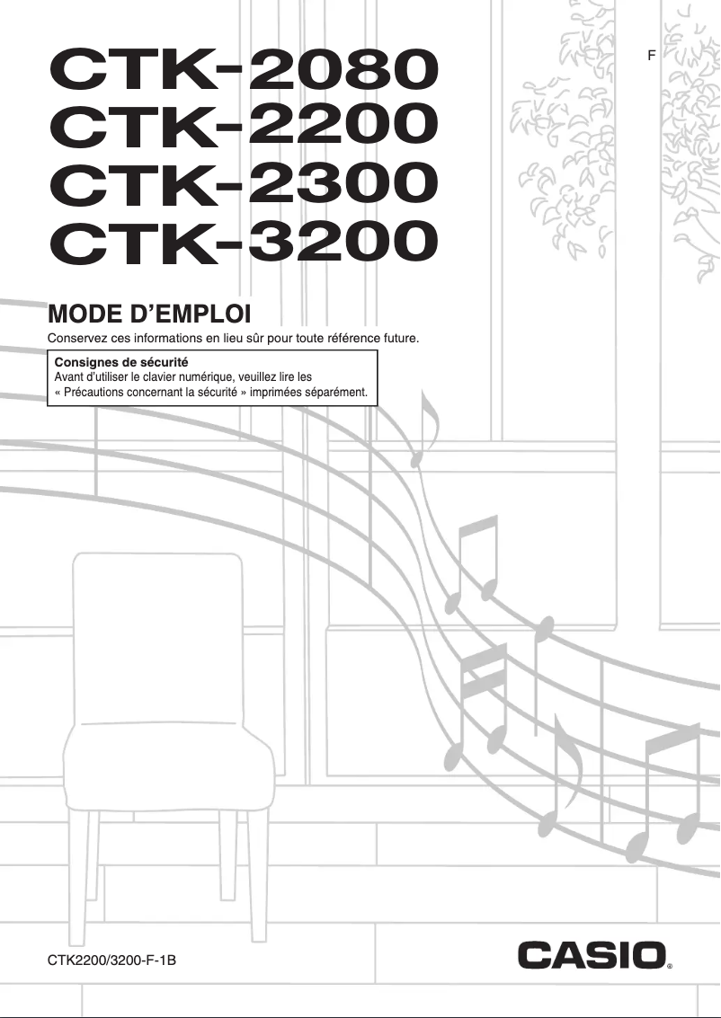 Imagen de la primera página del manual del dispositivo CTK-2200