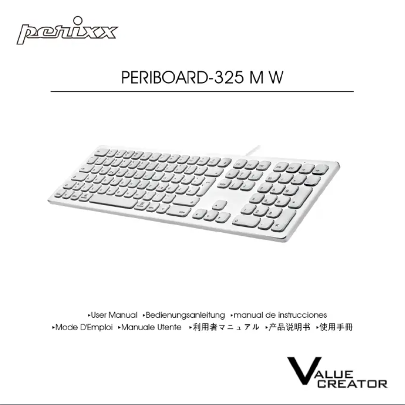 Imagen de la primera página del manual del dispositivo PERIBOARD-325