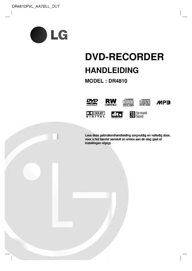 Imagen de la primera página del manual del dispositivo DR4810PVL