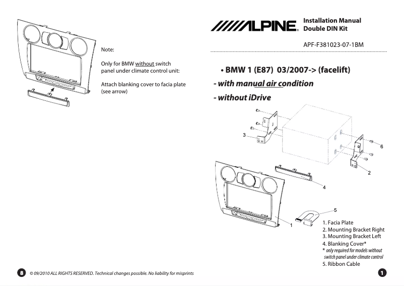 Imagen de la primera página del manual del dispositivo KIT-7BM1M