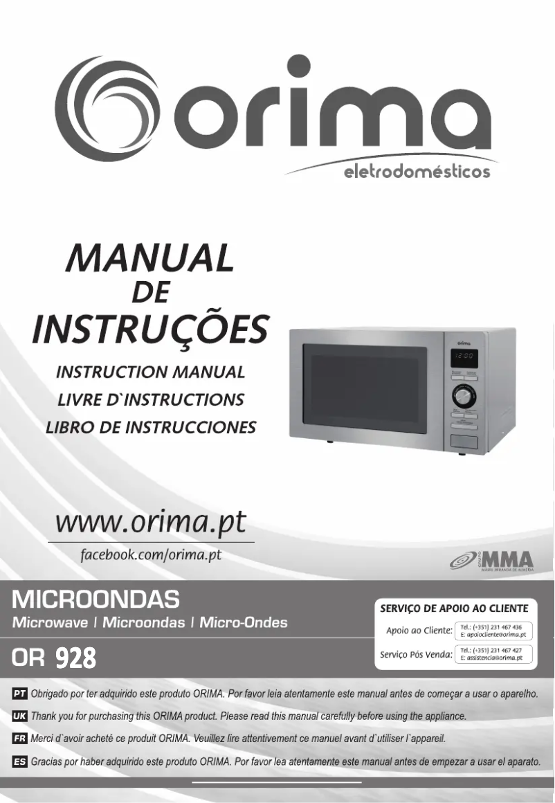 Página 1 del manual Manual de usuario Orima OR-928