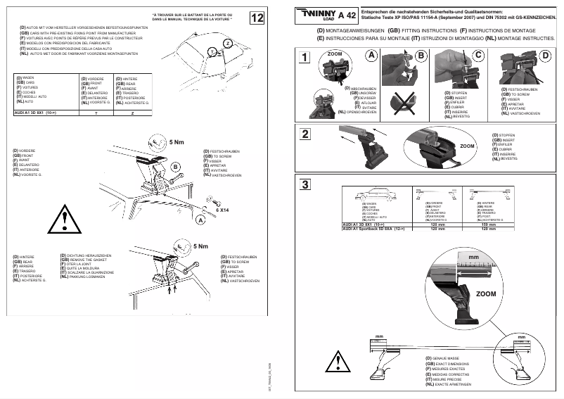 Imagen de la primera página del manual del dispositivo A 42
