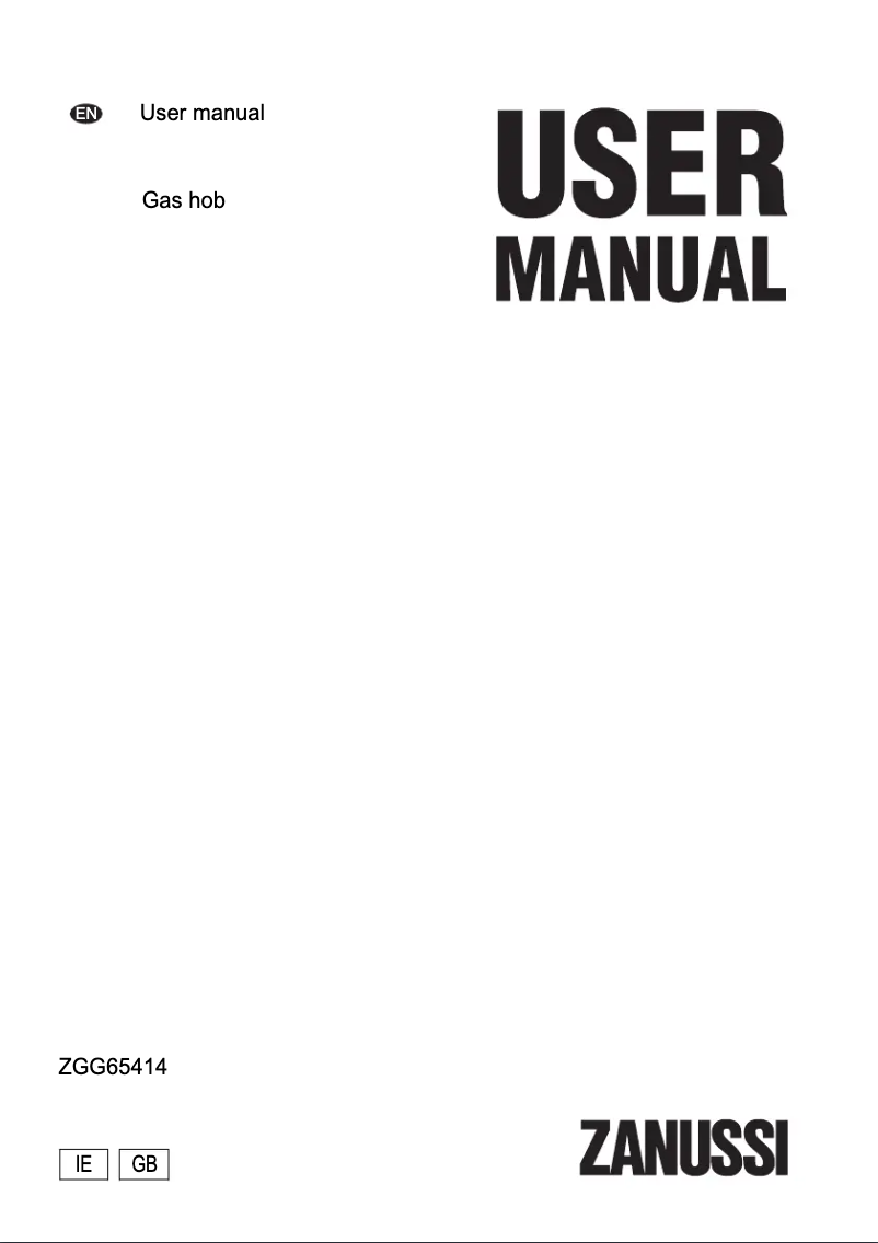 Página 1 del manual Manual de usuario Zanussi ZGG65414SA