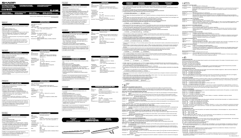 Imagen de la primera página del manual del dispositivo EL-239HB