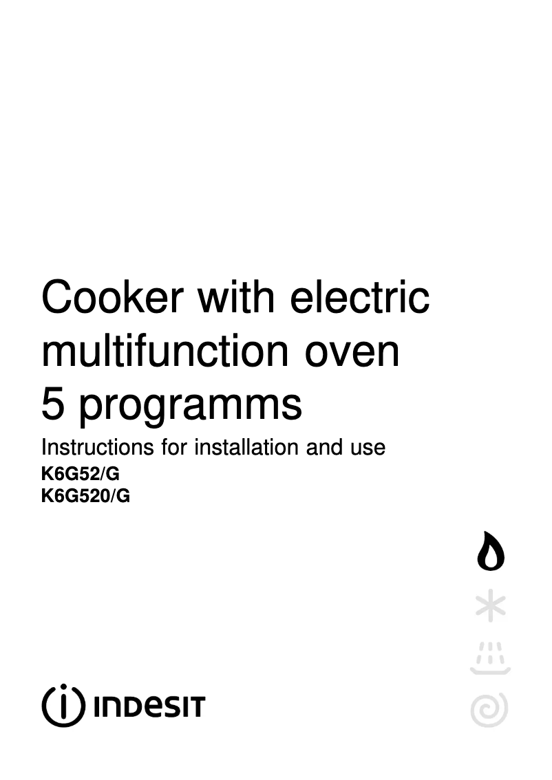 Imagen de la primera página del manual del dispositivo K6G520XG