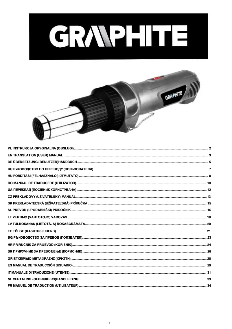 Imagen de la primera página del manual del dispositivo 59G523