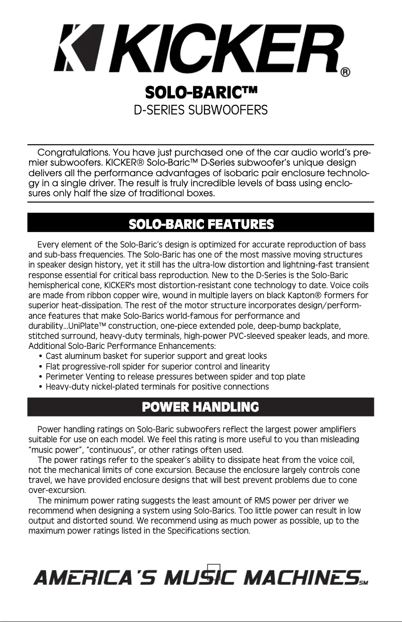 Imagen de la primera página del manual del dispositivo Solo-Baric DS12L7