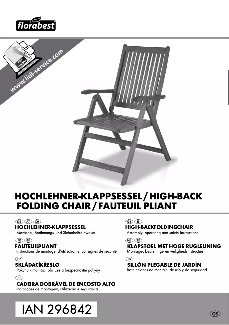 Imagen de la primera página del manual del dispositivo IAN 296842