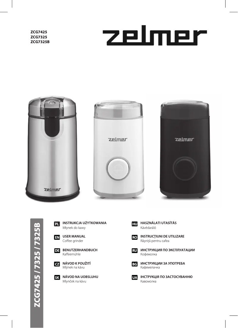Página 1 del manual Manual de usuario Zelmer ZCG7425