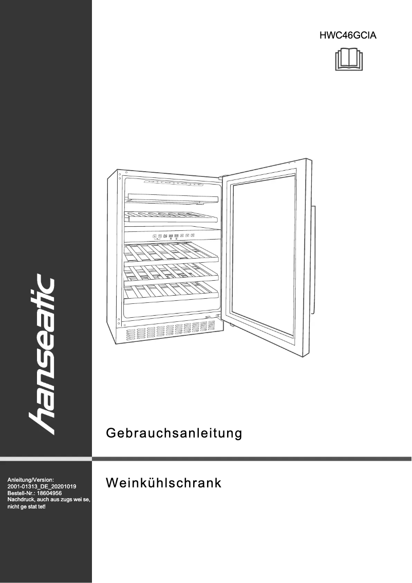 Imagen de la primera página del manual del dispositivo HWC46GCIA