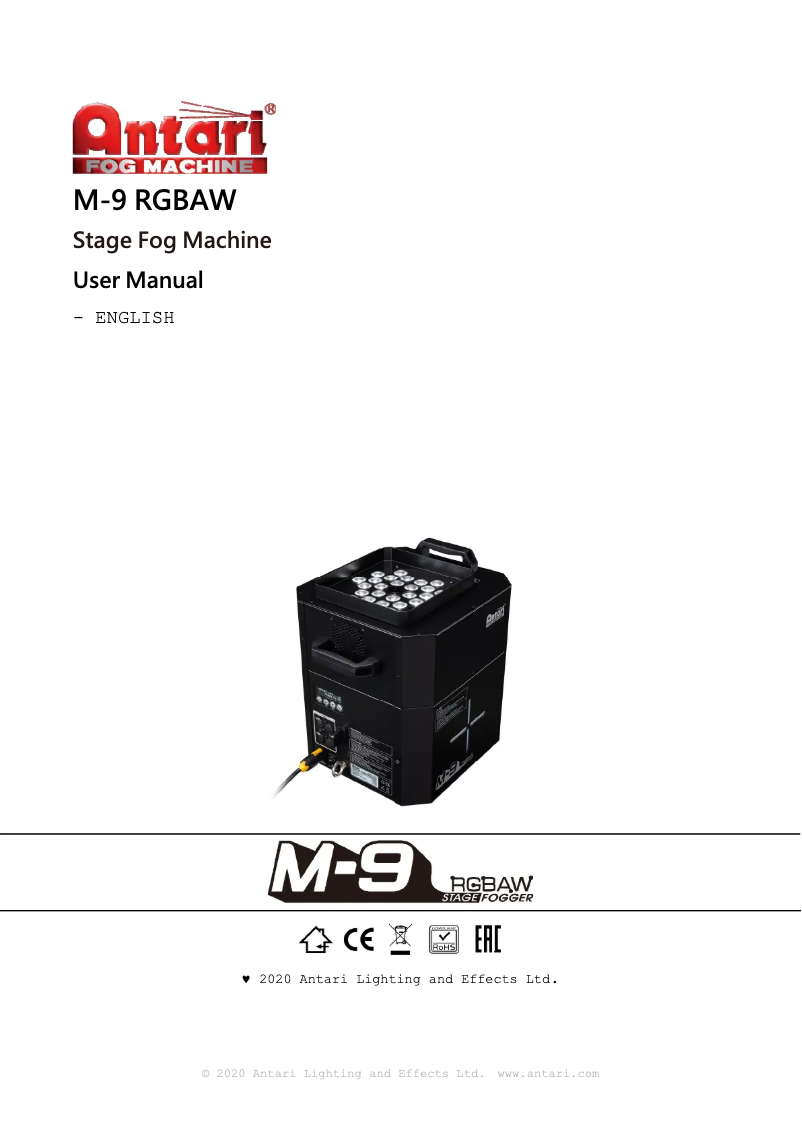 Imagen de la primera página del manual del dispositivo M-9