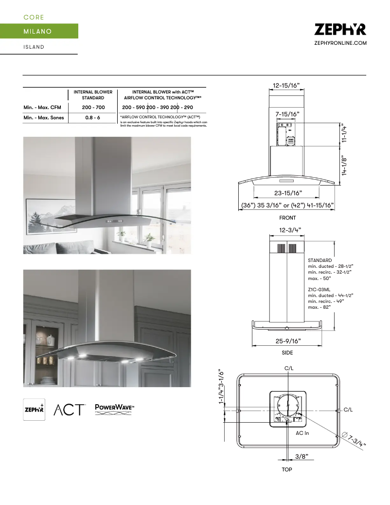Imagen de la primera página del manual del dispositivo ZMLM90CG