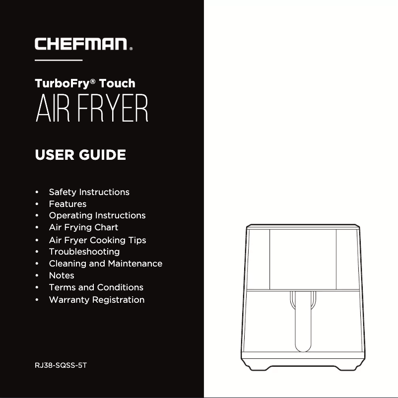 Página 1 del manual Manual de usuario Chefman TurboFry Touch RJ38-SQSS-5T