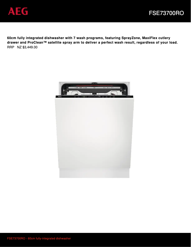 Página nº 1 - Ficha técnica AEG FSE73700RO