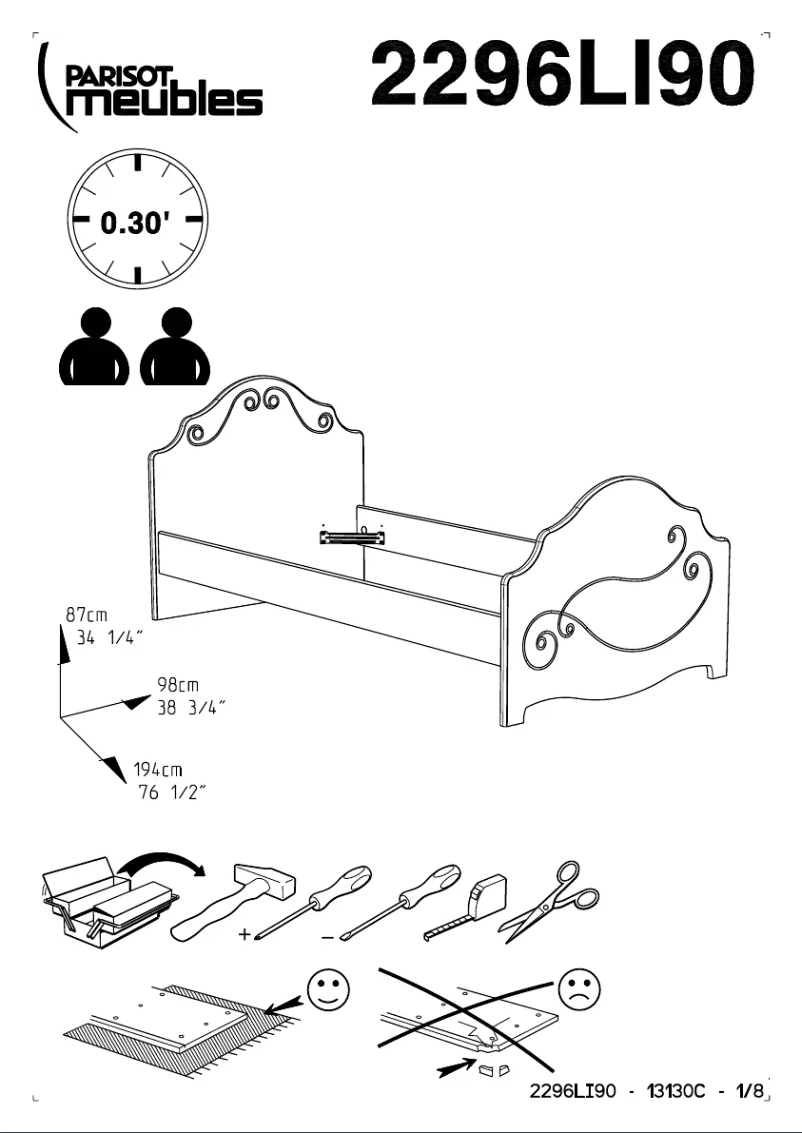 Página 1 del manual Manual de usuario Parisot Alice 2296LI90