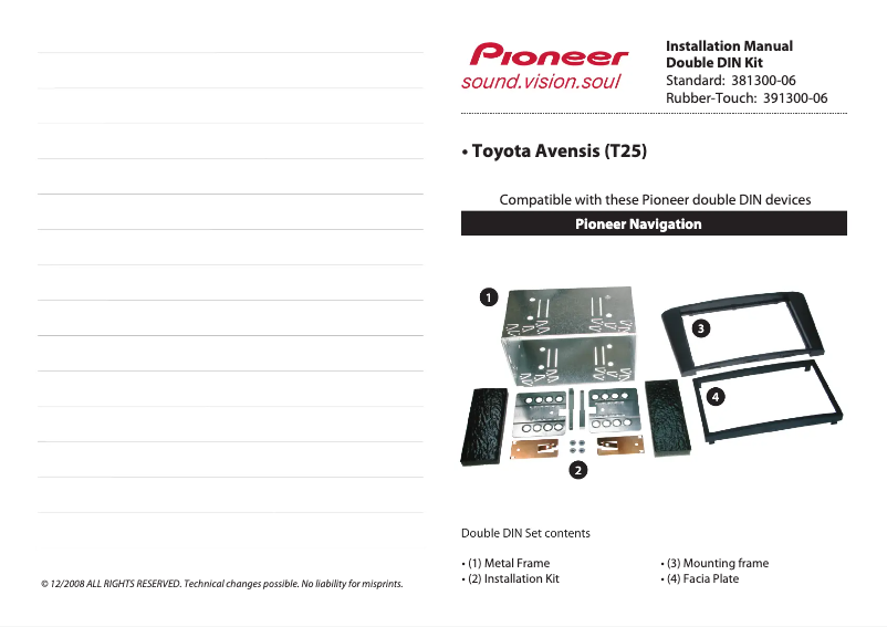 Imagen de la primera página del manual del dispositivo 381300-06