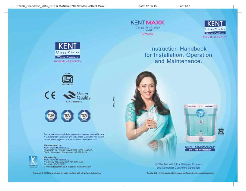 Página 1 del manual Manual de usuario Kent Maxx