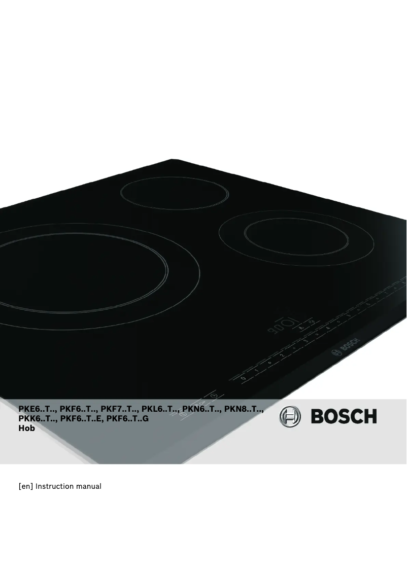 Página nº 1 - Manual de usuario Bosch PKF645T14
