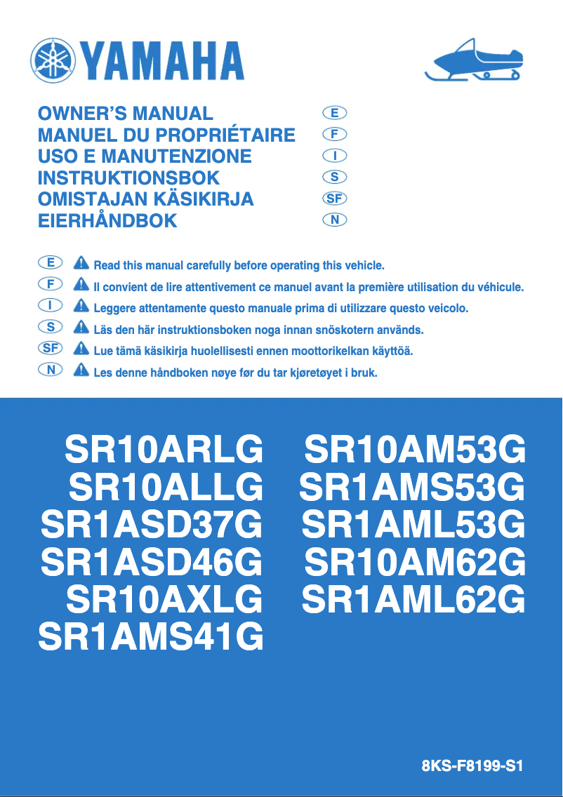 Imagen de la primera página del manual del dispositivo SR Viper M-TX SE 141 (2016)