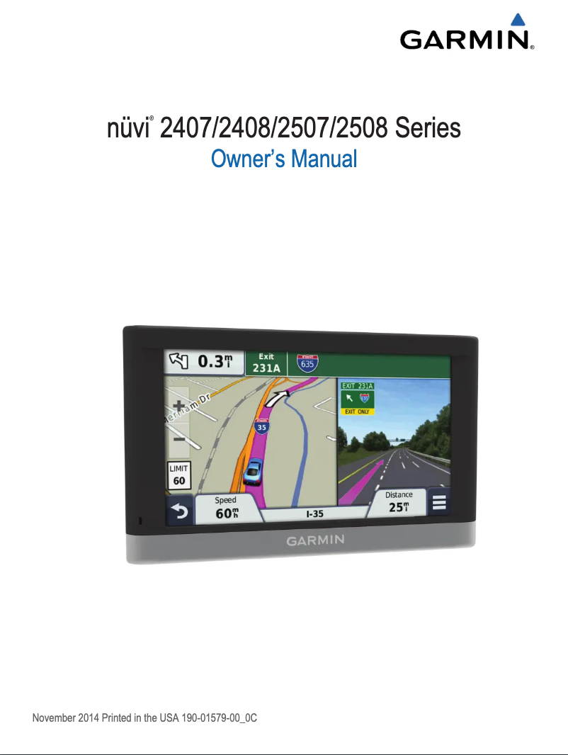 Página 1 del manual Manual de usuario Garmin nüvi 2565