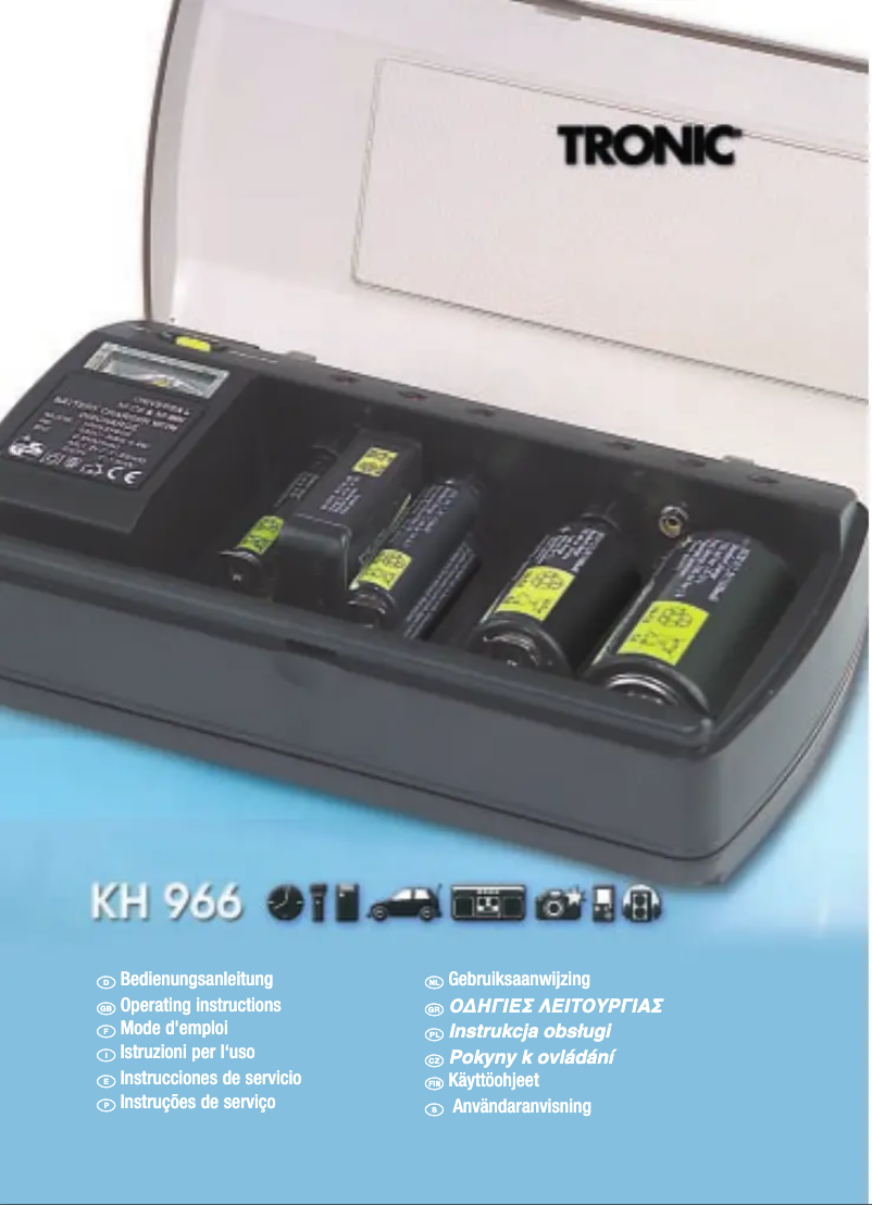 Imagen de la primera página del manual del dispositivo KH 966