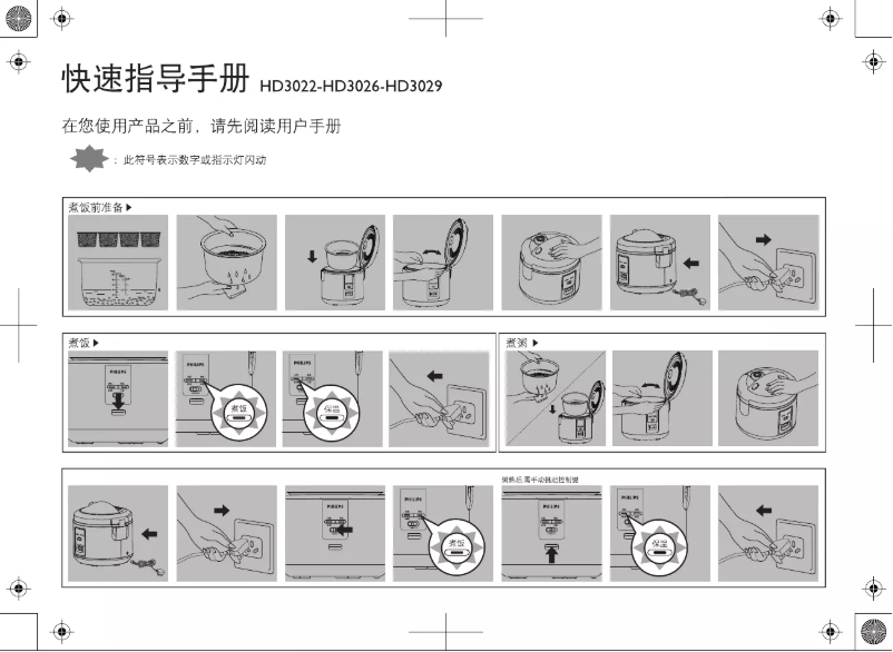 Página 1 del manual Guía de inicio rápido Philips Daily Collection HD3026