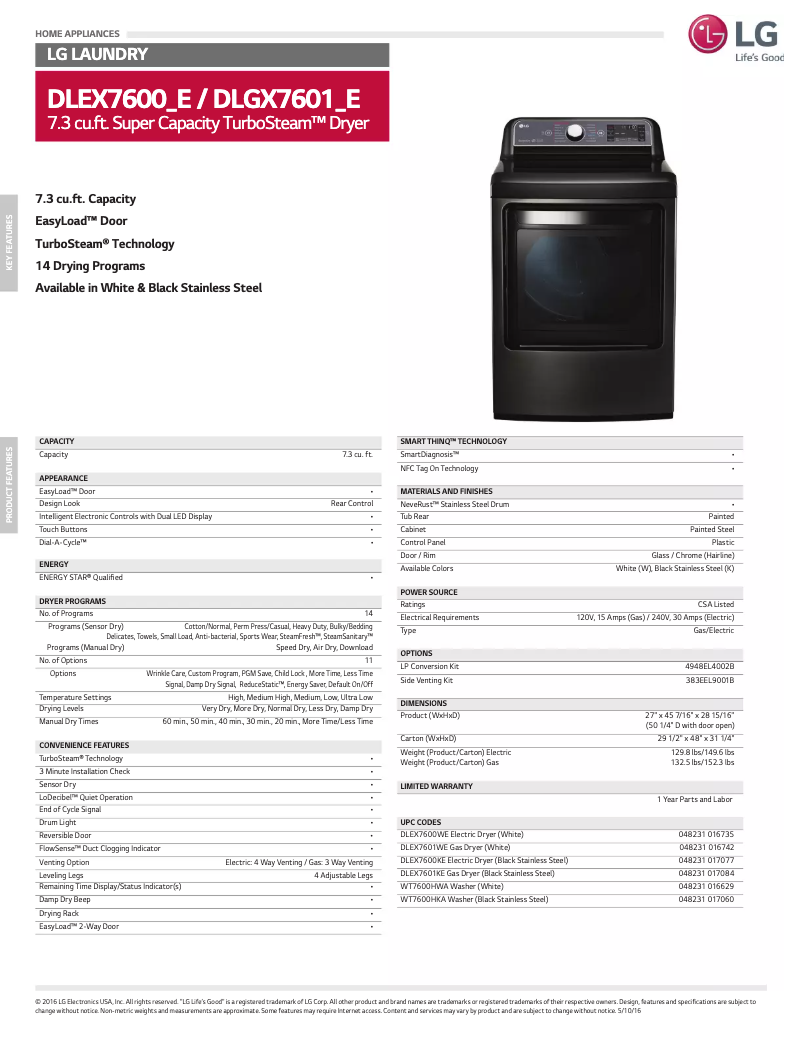 Imagen de la primera página del manual del dispositivo DLEX7600