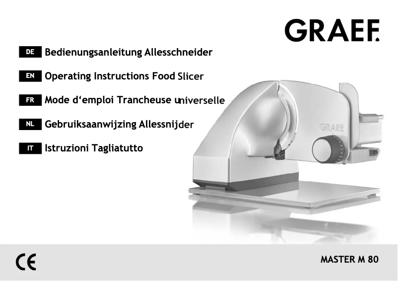 Imagen de la primera página del manual del dispositivo Master M 80