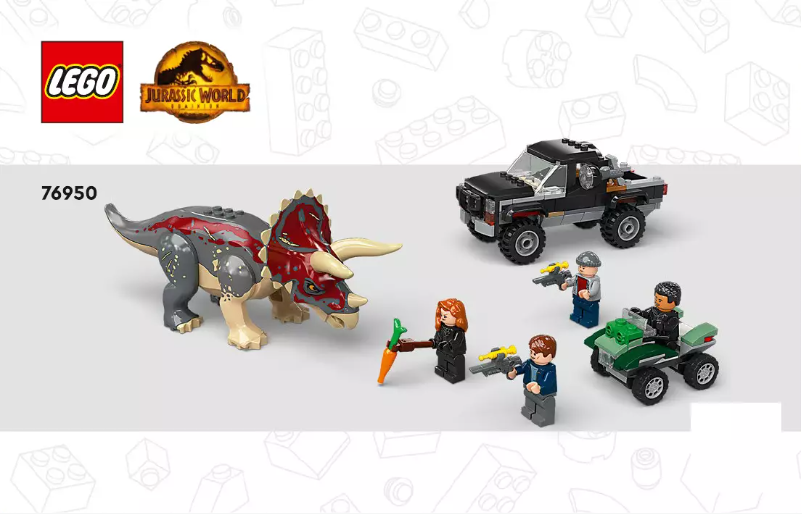 Página 1 del manual Manual de usuario Lego Jurassic World 76950