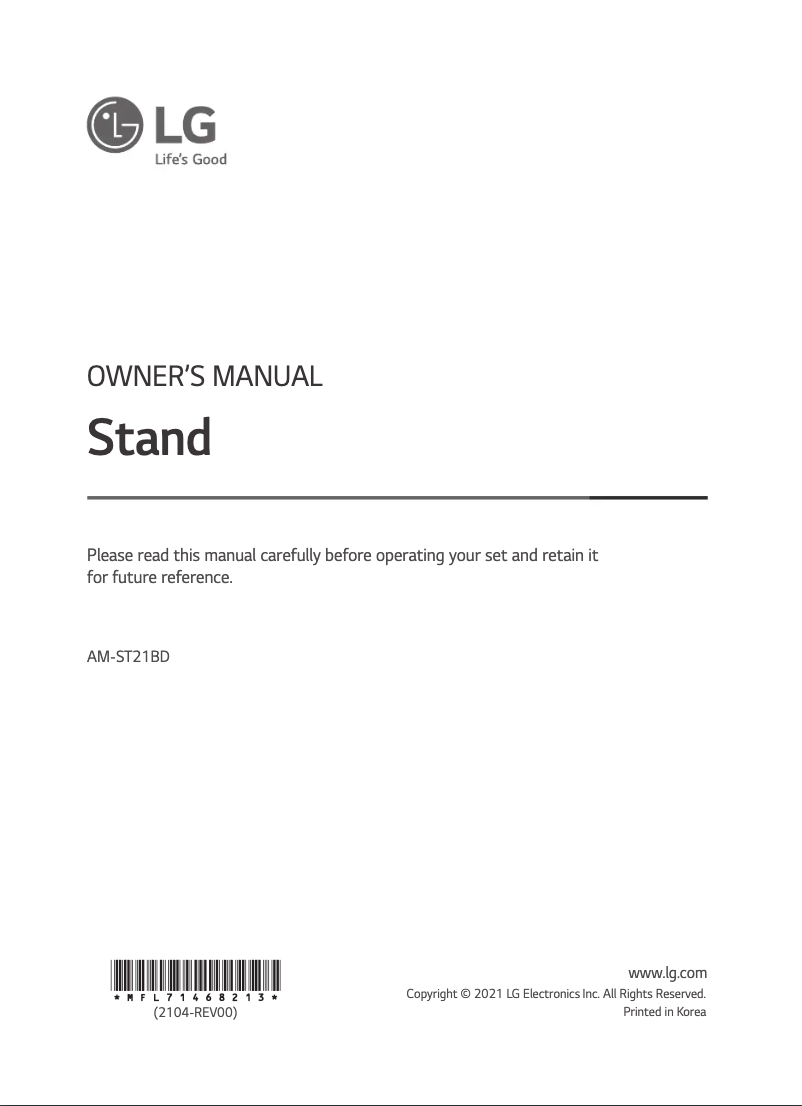 Imagen de la primera página del manual del dispositivo AM-ST21BD