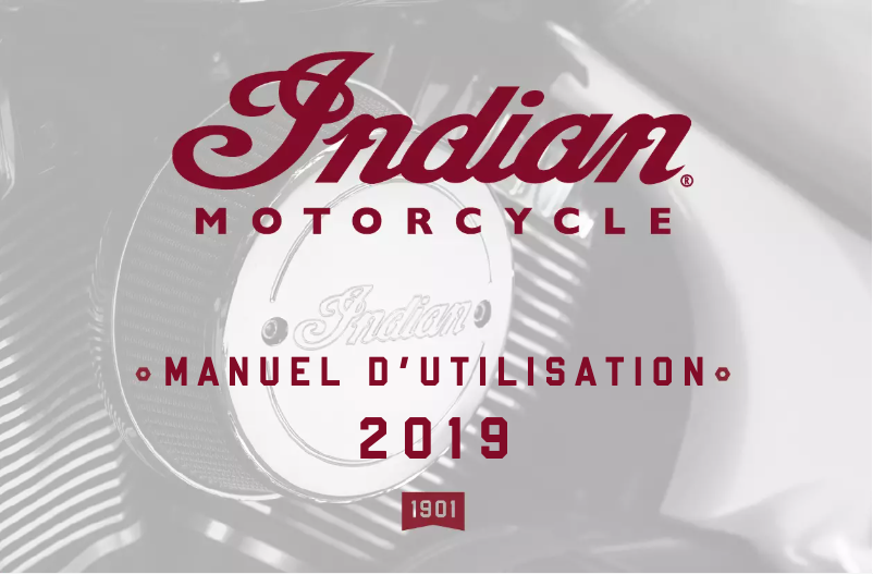 Página 1 del manual Manual de usuario Indian Chieftain (2019)
