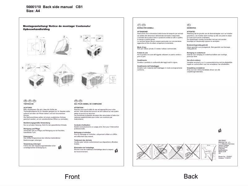 Imagen de la primera página del manual del dispositivo IAN 56661