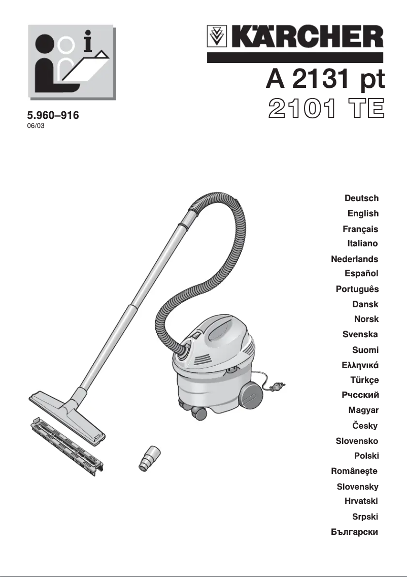 Página 1 del manual Manual de usuario Kärcher A 2131