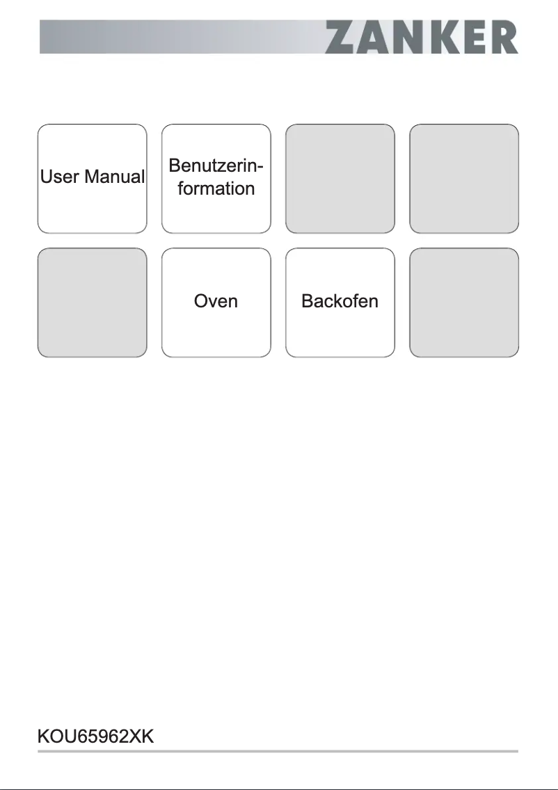 Página 1 del manual Manual de usuario Zanker KOU65962XK