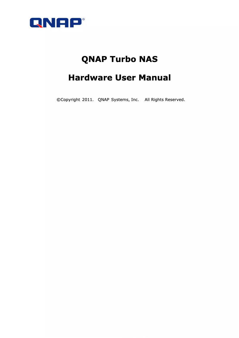 Página 1 del manual Manual de usuario QNAP TS-559 Pro+ TurboNAS