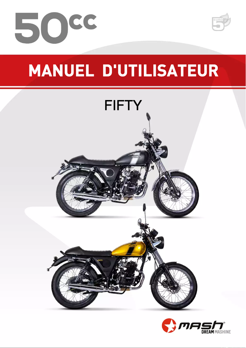 Imagen de la primera página del manual del dispositivo Fifty 50cc (2021)