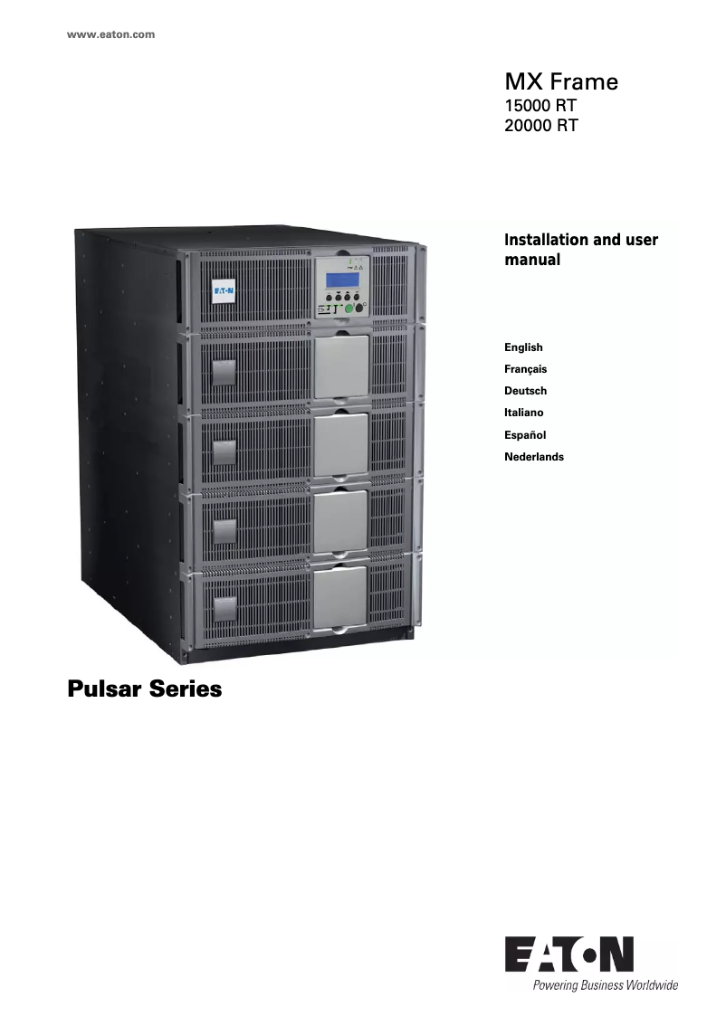 Página nº 1 - Manual de usuario Eaton MX Frame 20000 16U
