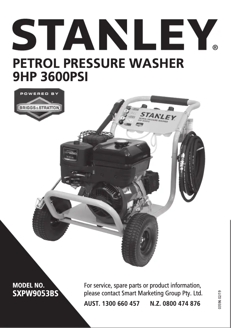 Página nº 1 - Manual de usuario Stanley SXPW9053BS