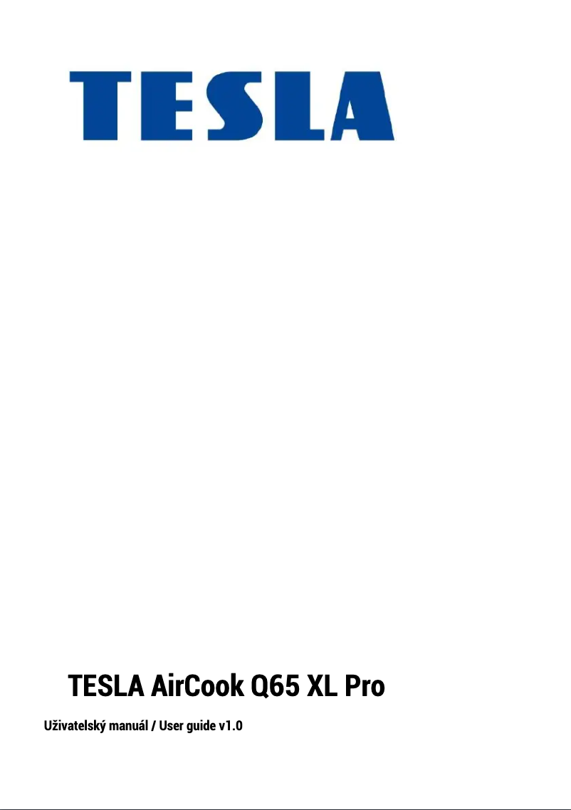 Página 1 del manual Manual de usuario Tesla AirCook Q65 XL Pro