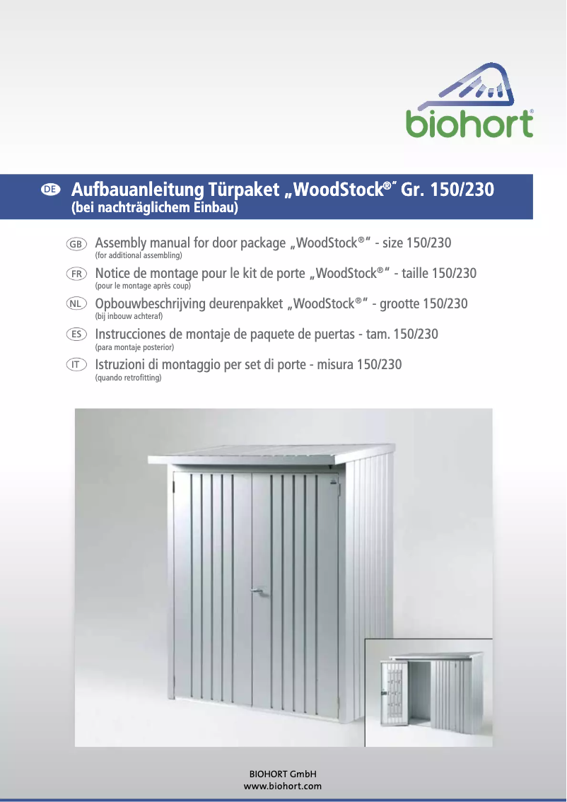 Imagen de la primera página del manual del dispositivo Storemax