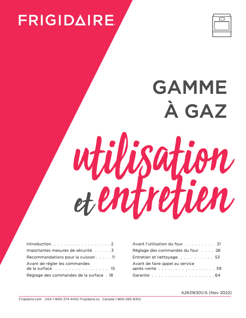 Imagen de la primera página del manual del dispositivo GCFG3060BF