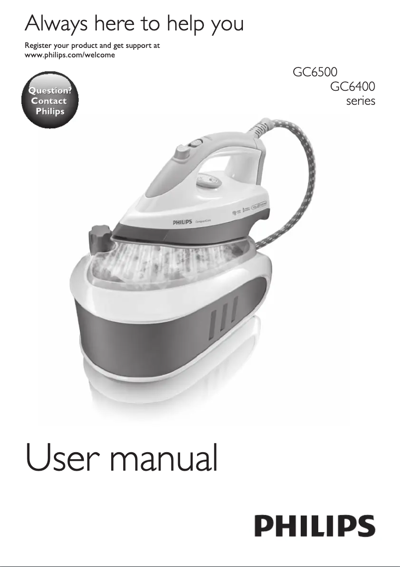 Página 1 del manual Manual de usuario Philips CompactCare GC6500