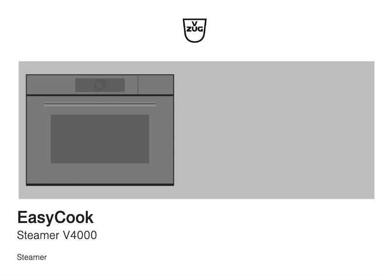 Imagen de la primera página del manual del dispositivo Steamer V4000 45