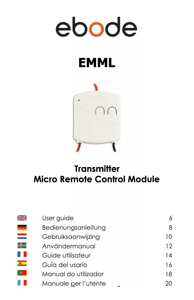 Página 1 del manual Manual de usuario ebode EMML