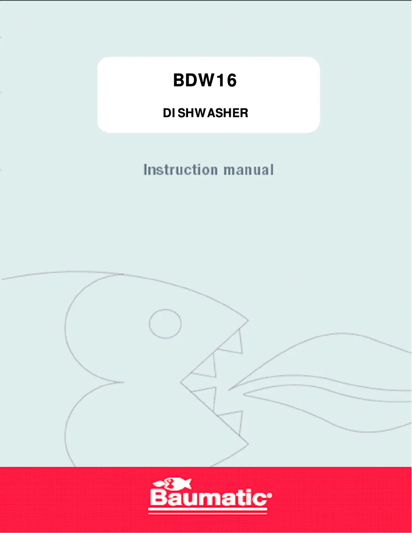 Página 1 del manual Manual de usuario Baumatic BDW16