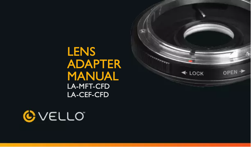 Página 1 del manual Manual de usuario Vello LA-CEF-CFD